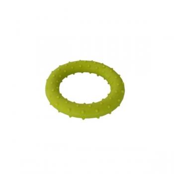 Köpek diş bakım oyuncağı dikenli halka 8 cm Yeşil