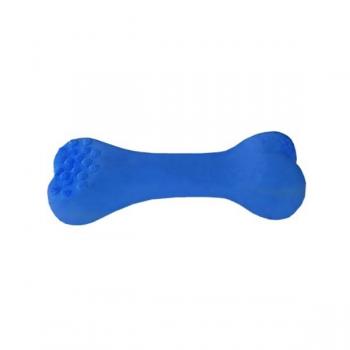 Köpek Diş Kaşıma Bakım Oyuncağı Kemik Şekilli 12 cm Mavi